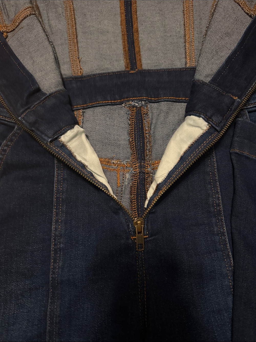 Pilcro Slim Flared Overalls by Anthropologie - Picture 5 of 14
